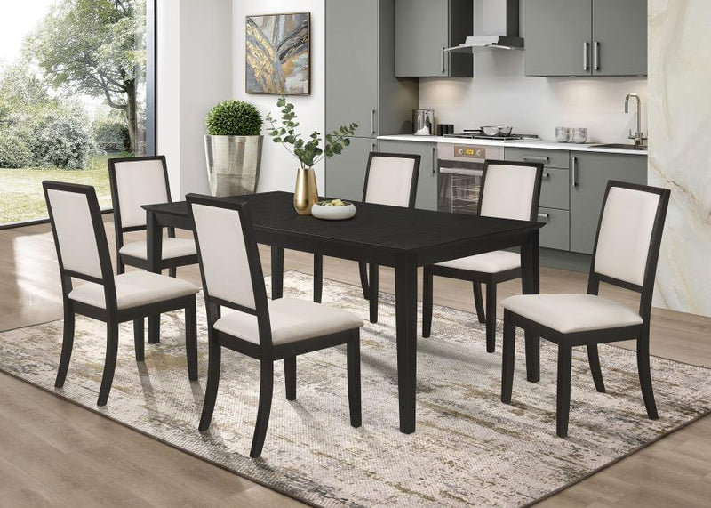 Juego de comedor Louise con mesa rectangular de extensión