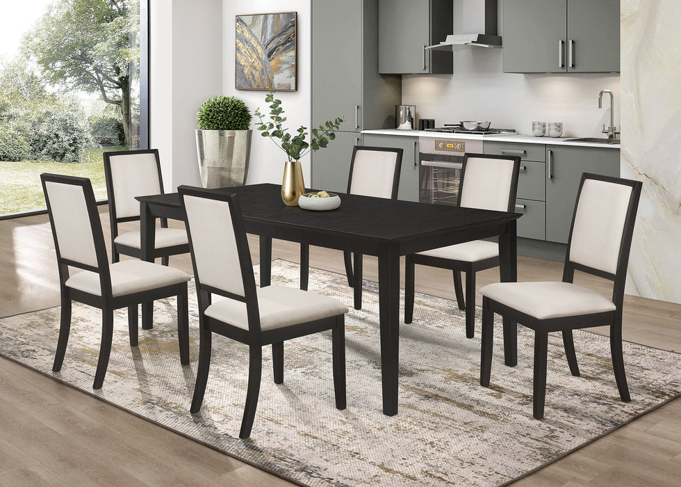 Louise  Dining Set Black and Cream