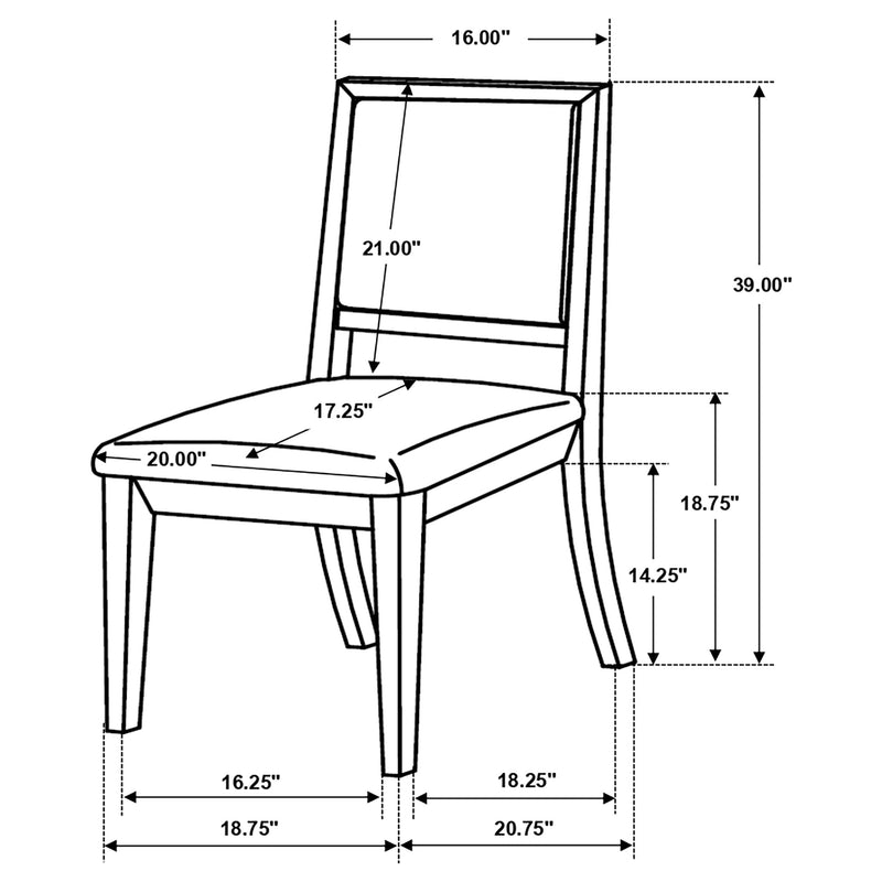 Juego de comedor Louise con mesa rectangular de extensión