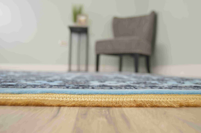 CASABLANCA Rug Design 1017 Blue 2x4 (2'6x3'9")"