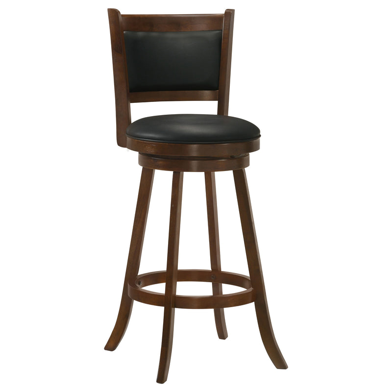 Silla de bar giratoria tapizada Broxton, color castaño (Juego de 2)