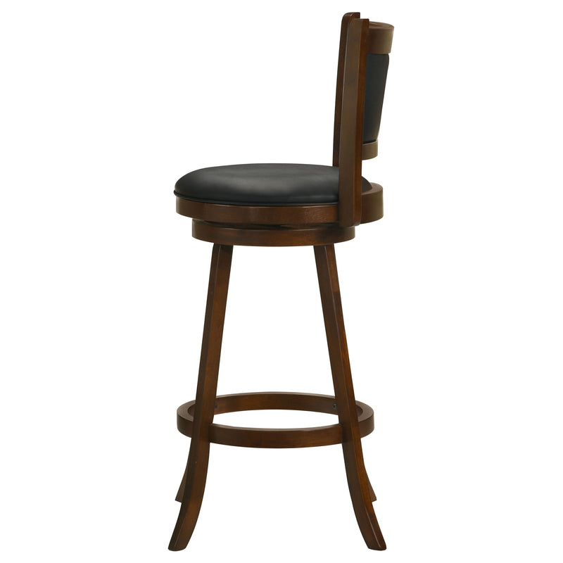 Silla de bar giratoria tapizada Broxton, color castaño (Juego de 2)