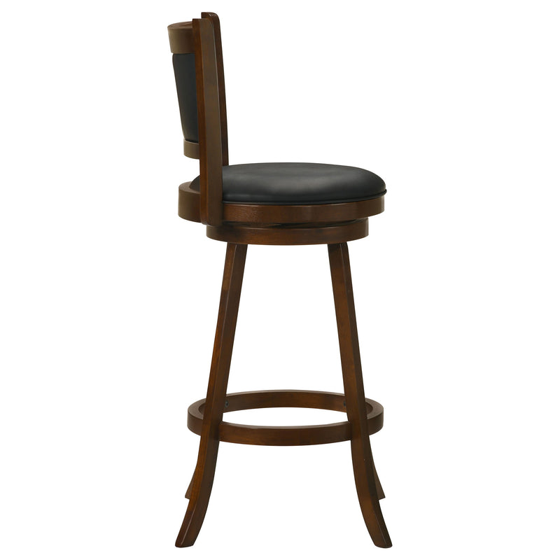 Silla de bar giratoria tapizada Broxton, color castaño (Juego de 2)