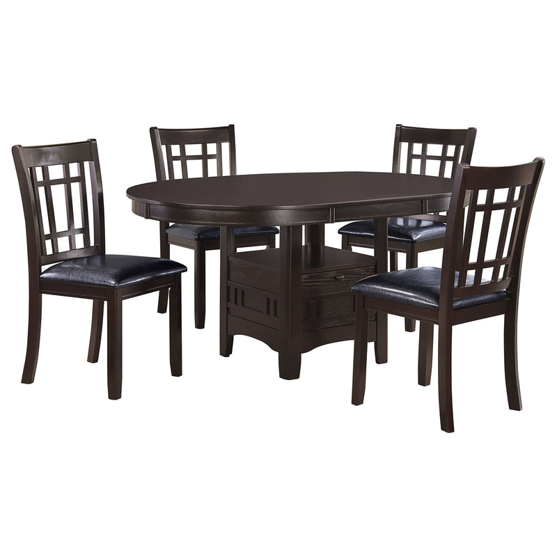 Lavon Oval Extension Leaf Dining Set Medium