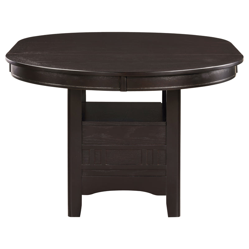 Mesa de comedor Lavon Oval de 60 pulgadas con extensión de hoja, mediana