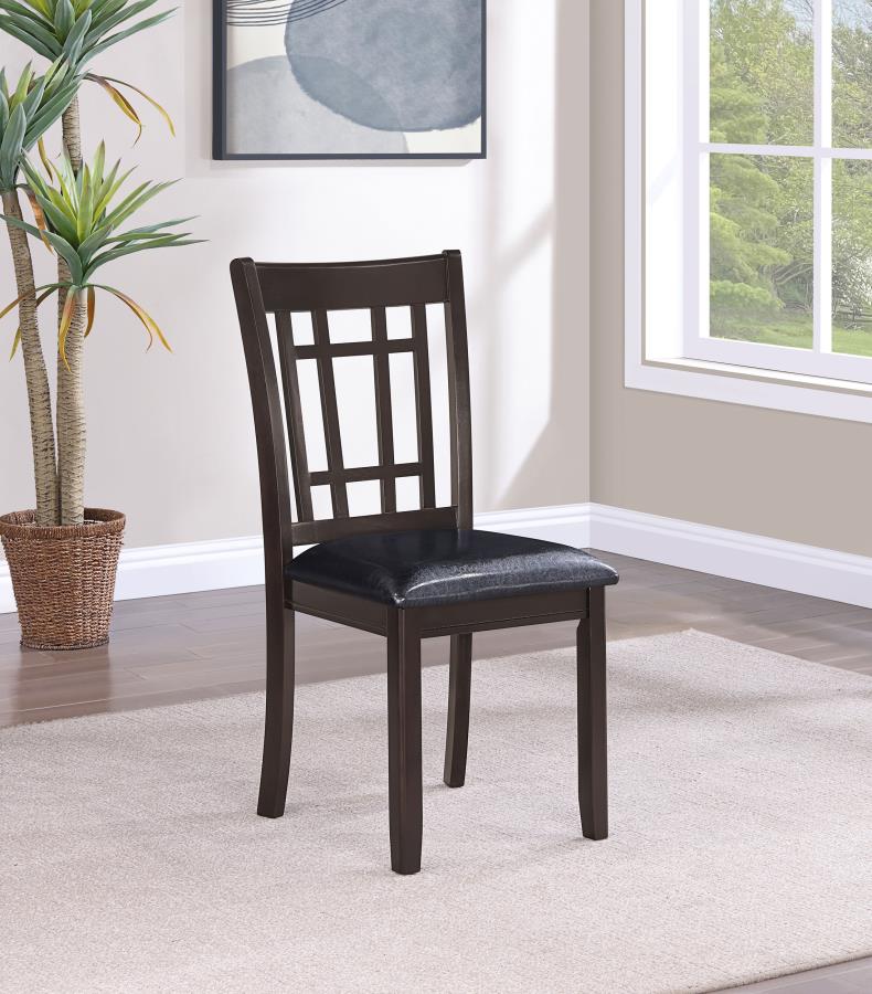 Silla lateral de comedor Lavon de madera, mediana (juego de 2)
