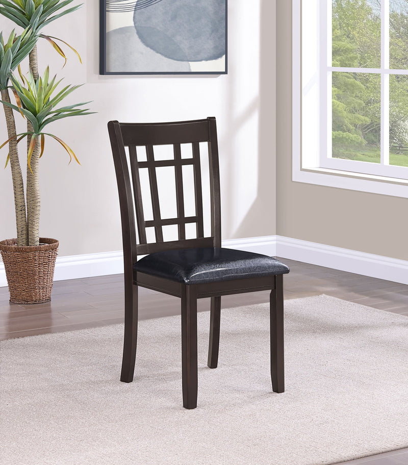 Silla lateral de comedor Lavon de madera, mediana (juego de 2)
