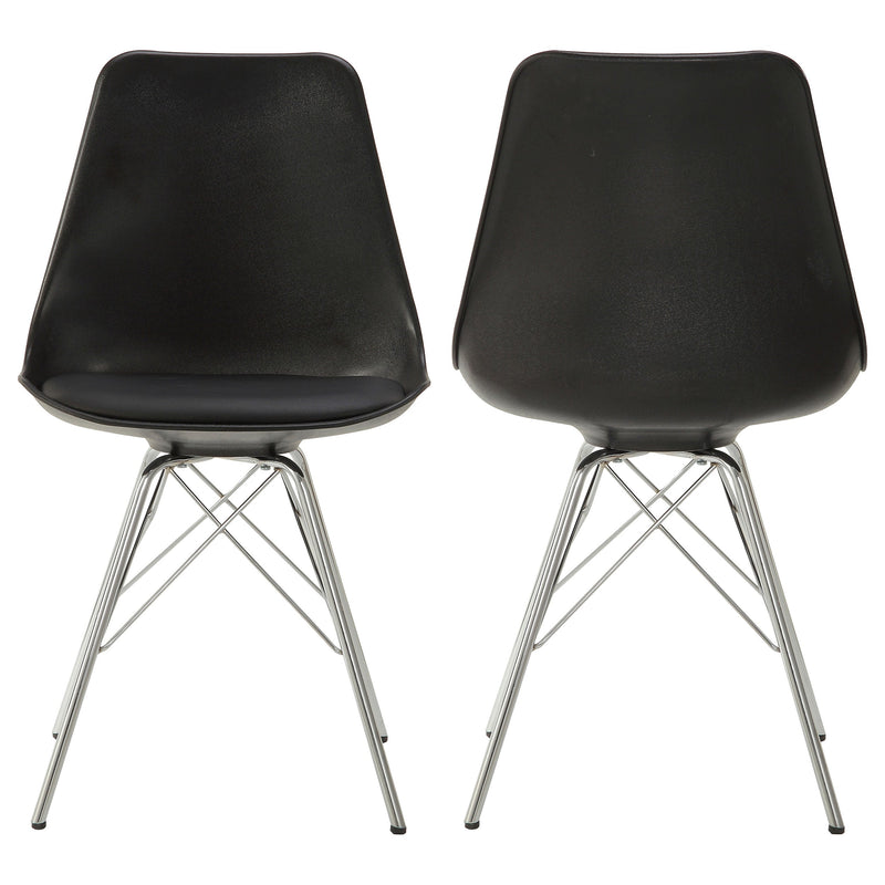 Sillas de comedor auxiliares de polipropileno Juniper (juego de 2)