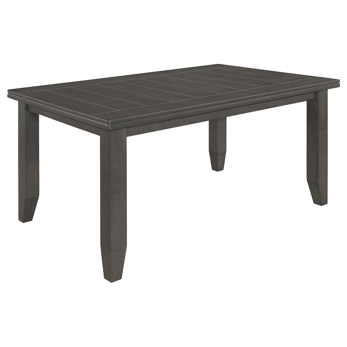 Dalila  Rectangular Dining Set Grey and Dark Grey