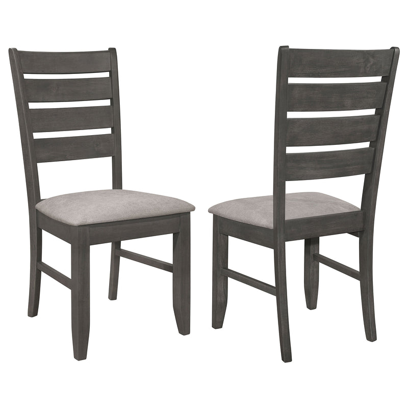 Silla auxiliar de comedor Dalila de madera (juego de 2)