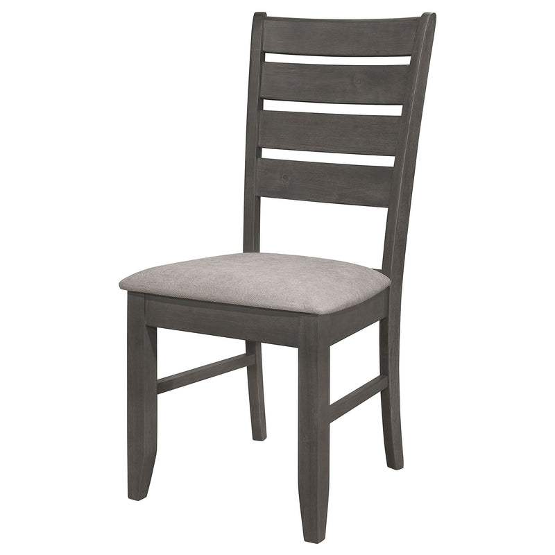 Silla auxiliar de comedor Dalila de madera (juego de 2)
