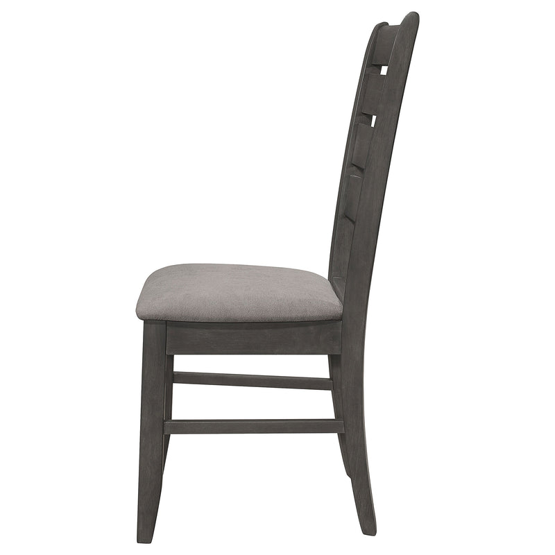 Silla auxiliar de comedor Dalila de madera (juego de 2)