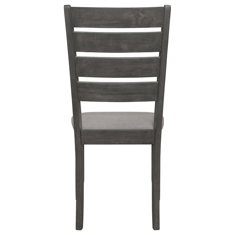 Silla auxiliar de comedor Dalila de madera (juego de 2)