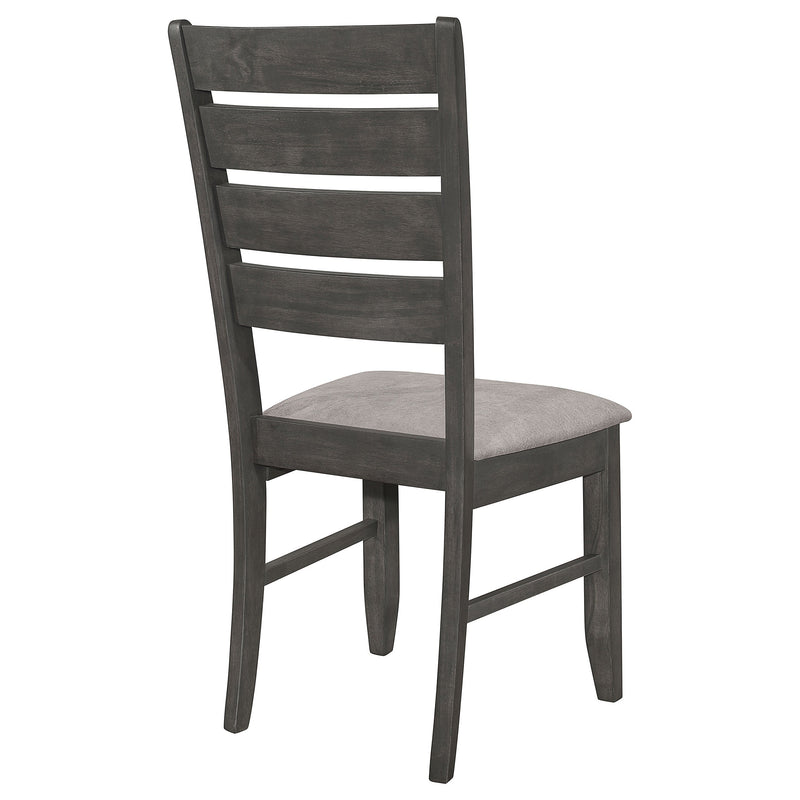 Silla auxiliar de comedor Dalila de madera (juego de 2)