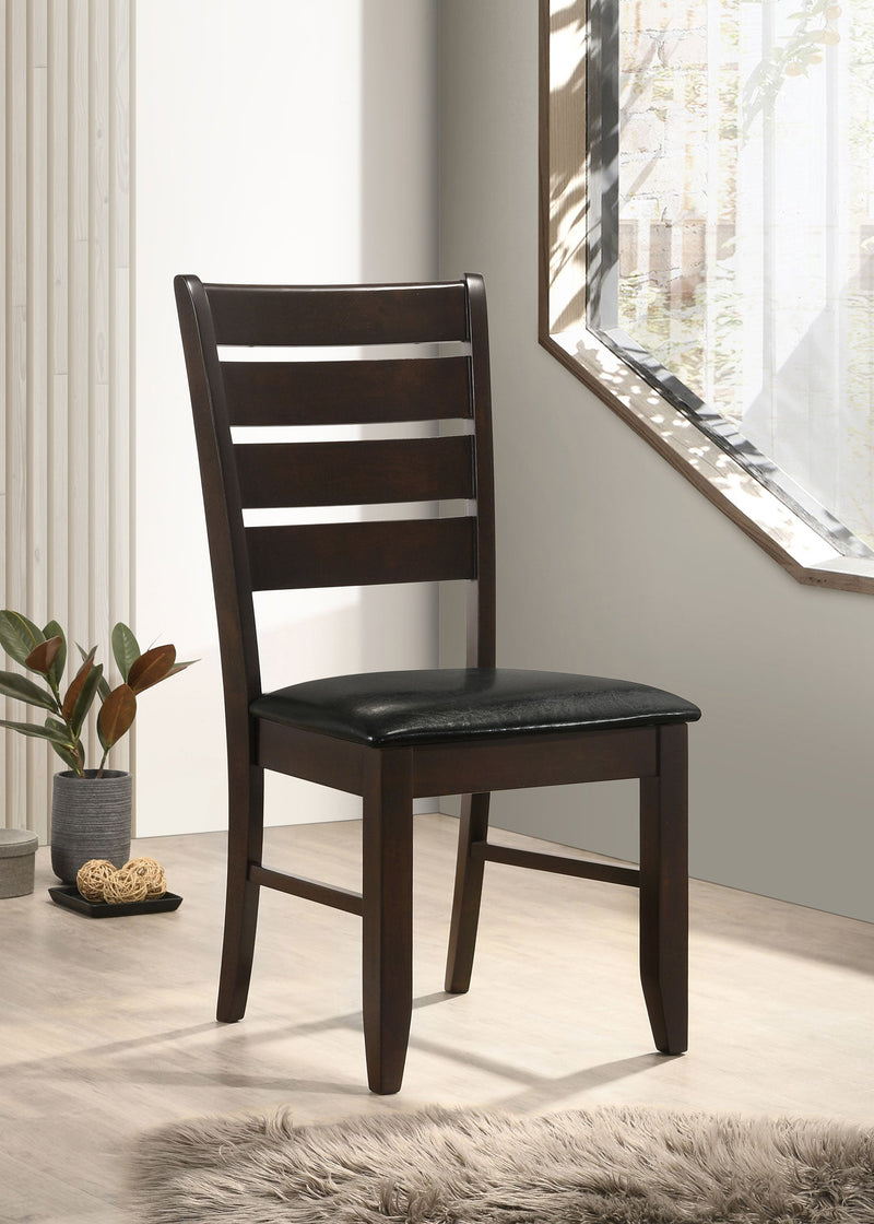 Silla auxiliar de comedor Dalila de madera (juego de 2)