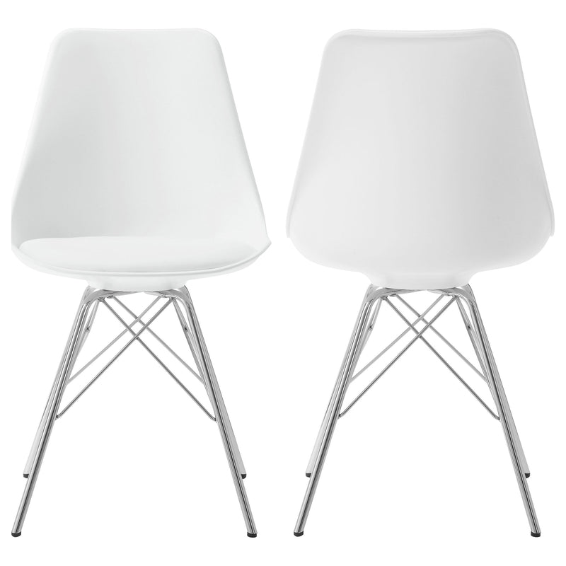 Sillas de comedor auxiliares de polipropileno Juniper (juego de 2)