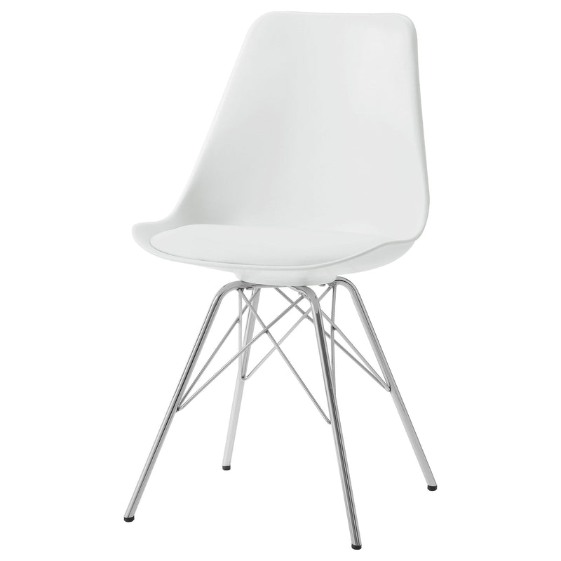 Sillas de comedor auxiliares de polipropileno Juniper (juego de 2)