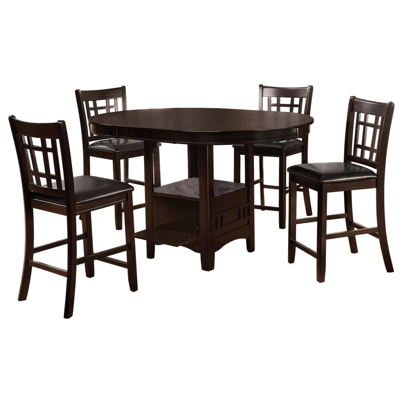 Juego de comedor a la altura del mostrador ovalado Lavon