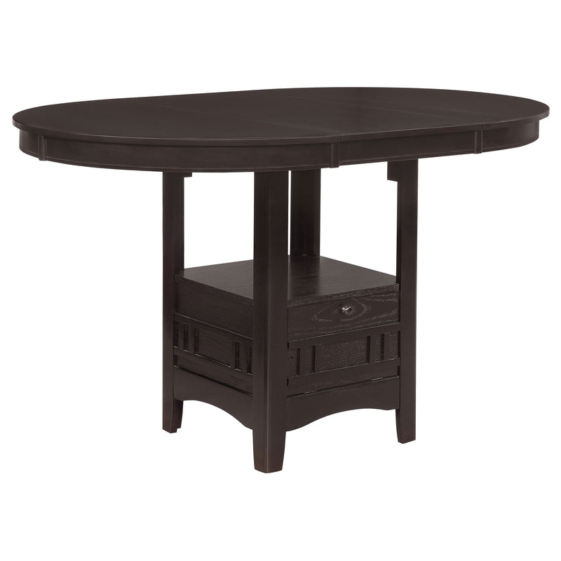 Juego de comedor a la altura del mostrador ovalado Lavon