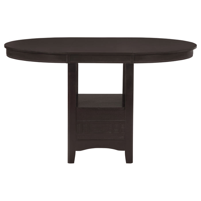 Lavon  Counter Height Dining Room Set Espresso and Black