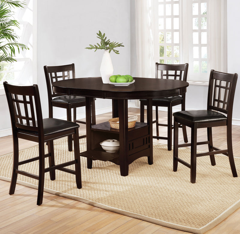 Mesa de comedor extensible Lavon Oval de 60 pulgadas