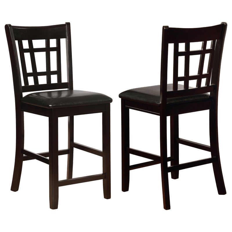 Lavon Wood Counter Chair Tan and (Set of 2)