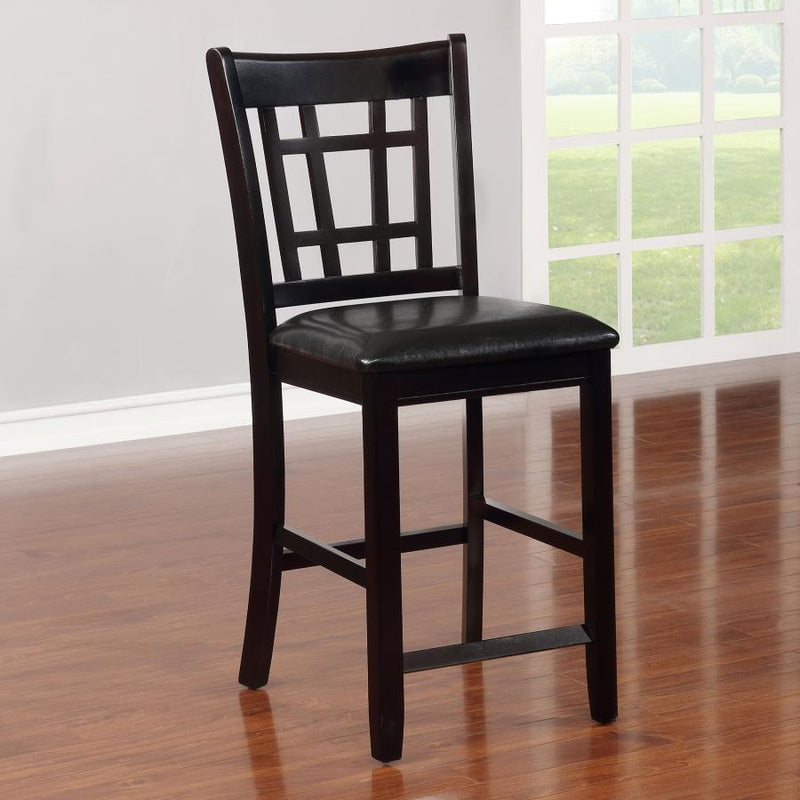 Lavon Wood Counter Chair Tan and (Set of 2)