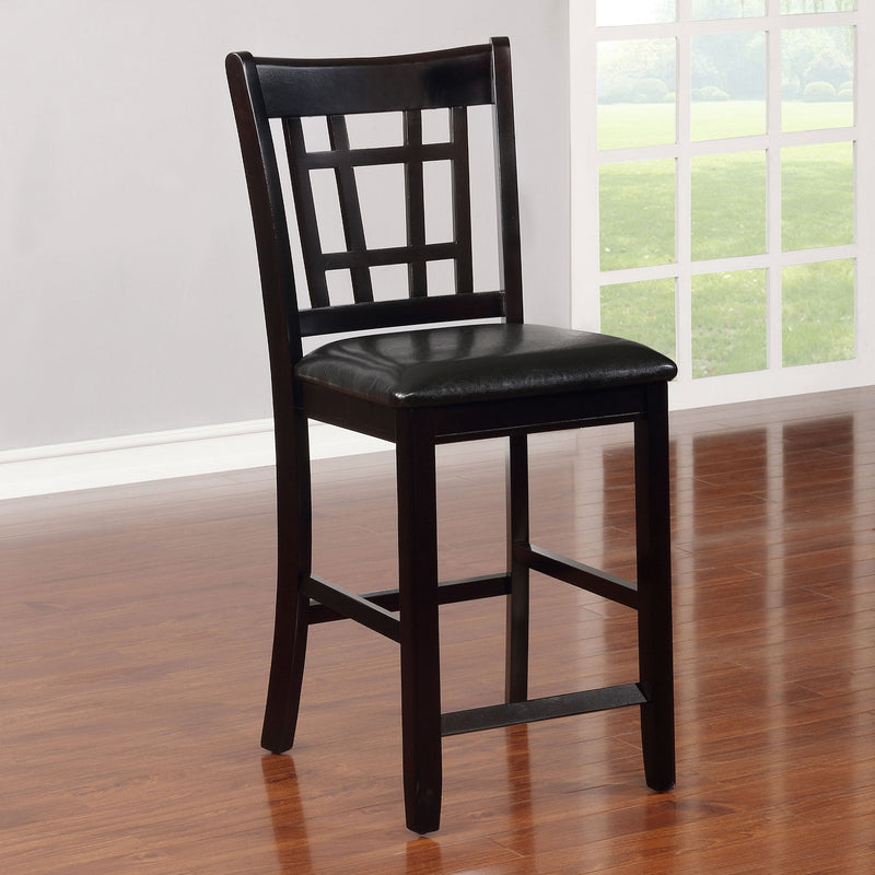 Lavon Wood Counter Chair Tan and (Set of 2)