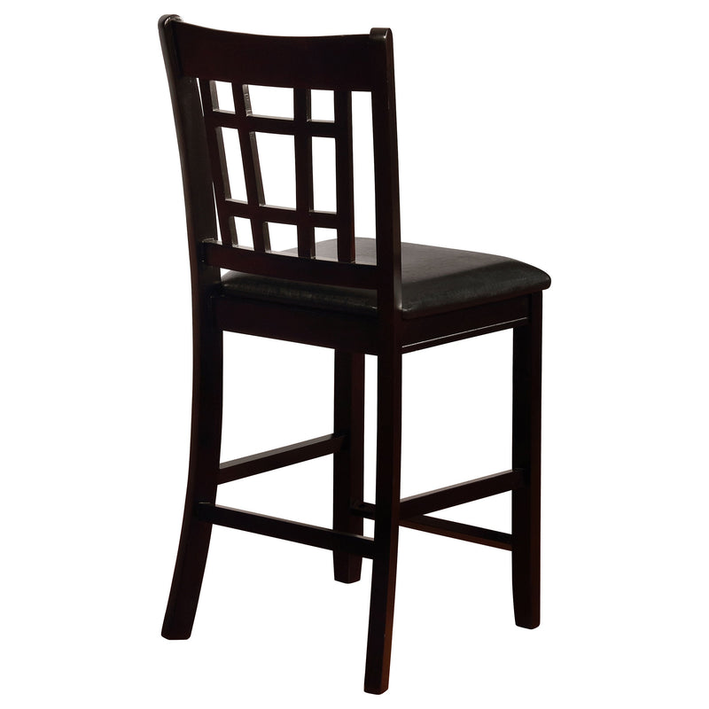 Lavon Wood Counter Chair Tan and (Set of 2)