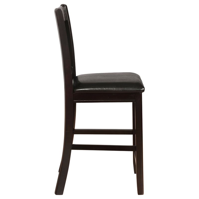 Lavon Wood Counter Chair Tan and (Set of 2)