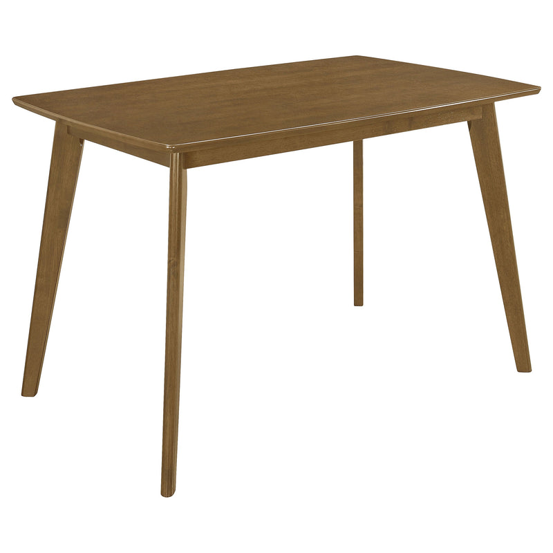 Mesa de comedor rectangular de madera Kersey de 47 pulgadas, color castaño