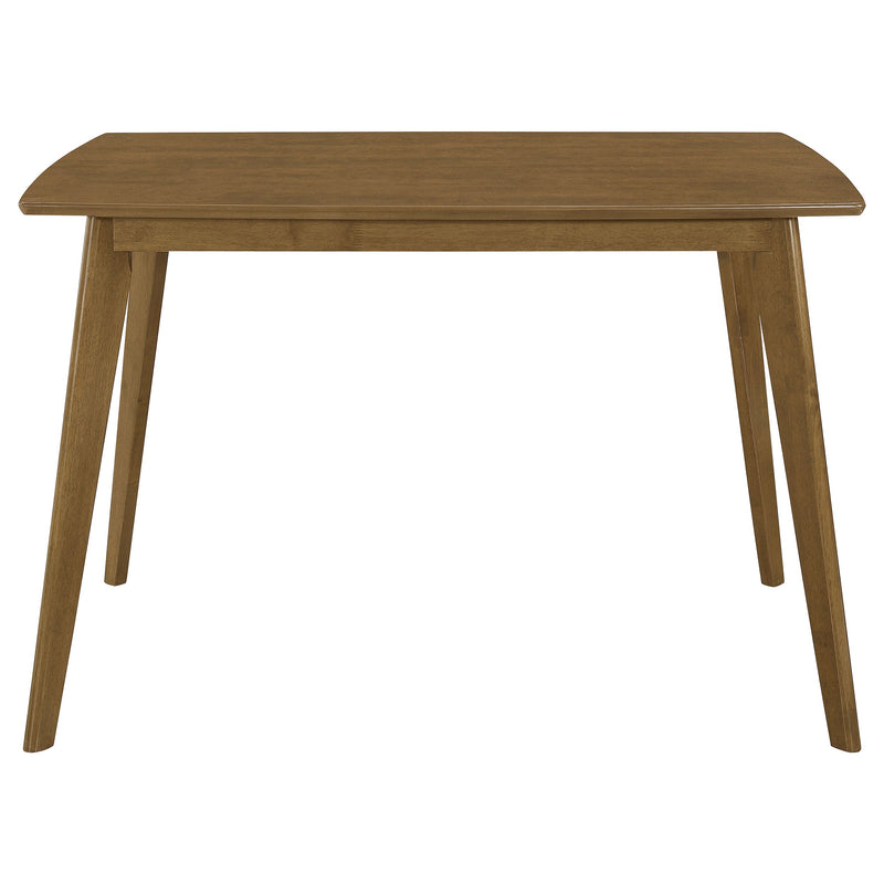 Mesa de comedor rectangular de madera Kersey de 47 pulgadas, color castaño