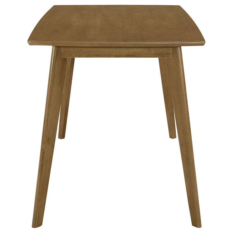 Mesa de comedor rectangular de madera Kersey de 47 pulgadas, color castaño
