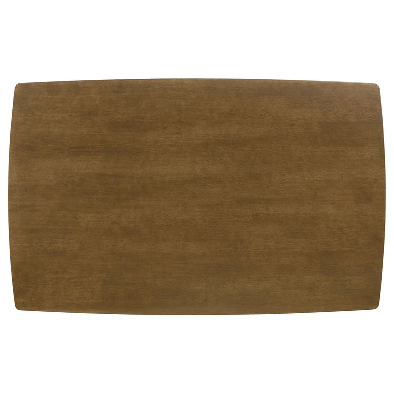 Mesa de comedor rectangular de madera Kersey de 47 pulgadas, color castaño