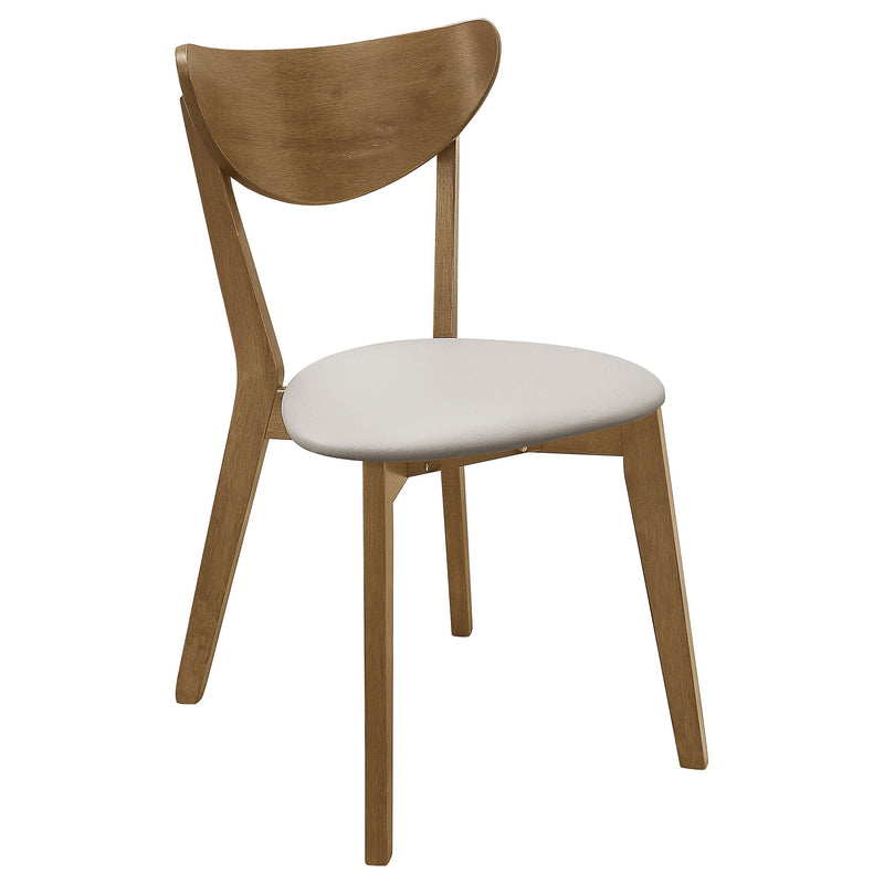 Silla de comedor lateral de madera Kersey color castaño (juego de 2)