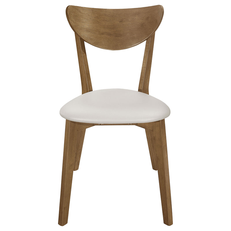Silla de comedor lateral de madera Kersey color castaño (juego de 2)