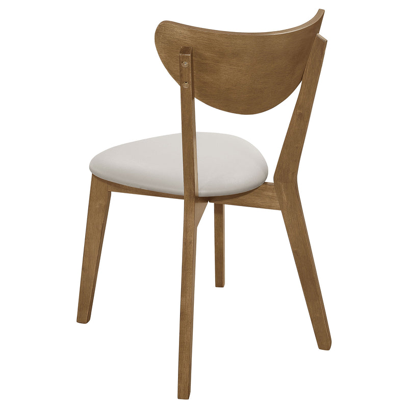 Silla de comedor lateral de madera Kersey color castaño (juego de 2)