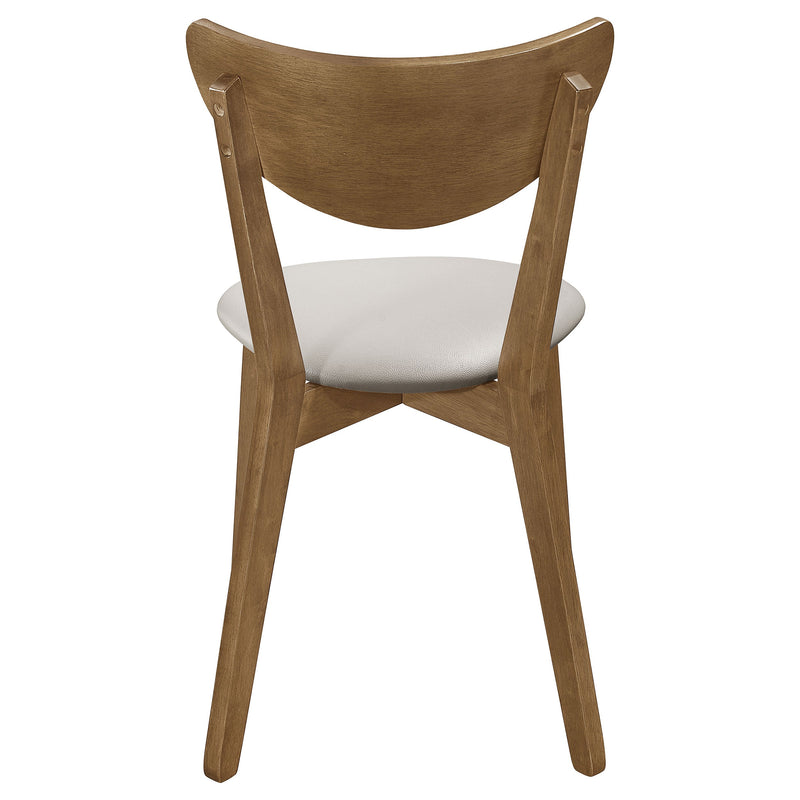 Silla de comedor lateral de madera Kersey color castaño (juego de 2)