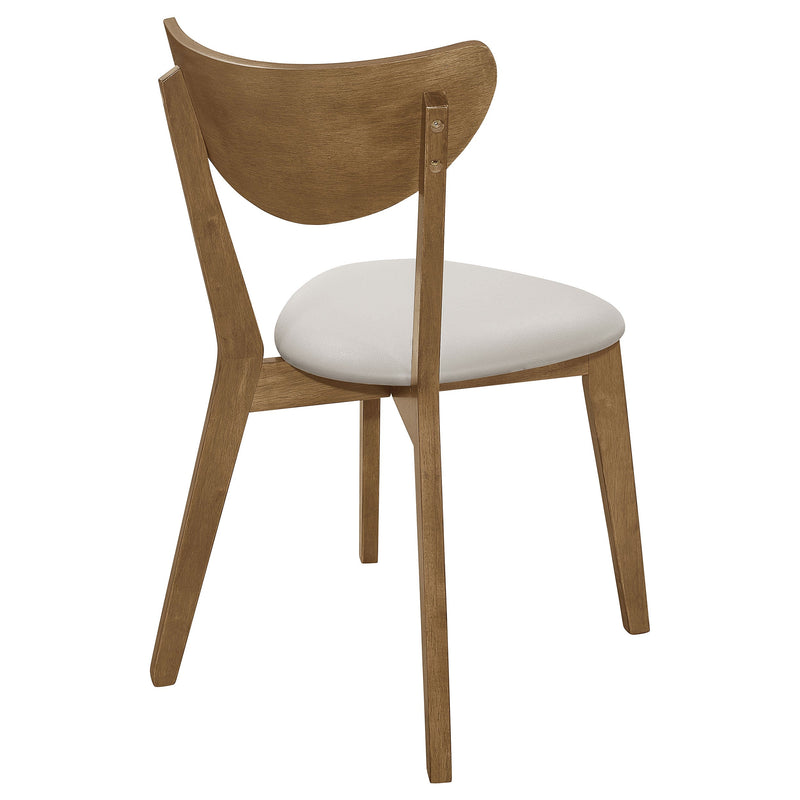 Silla de comedor lateral de madera Kersey color castaño (juego de 2)