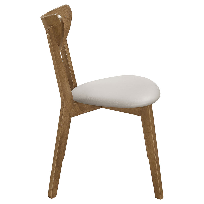 Silla de comedor lateral de madera Kersey color castaño (juego de 2)
