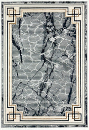 MARBLE Rug Design 1041 Black 5x8 (5'2x7'5")"