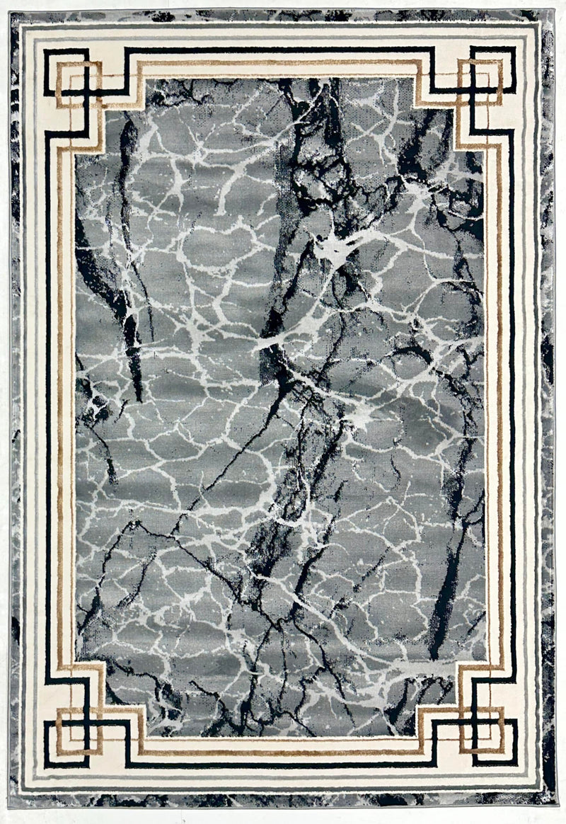 MARBLE Rug Design 1041 Black 5x8 (5'2x7'5")"