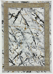MARBLE Rug Design 1042 Black 8x11 (7'8x10'8")"