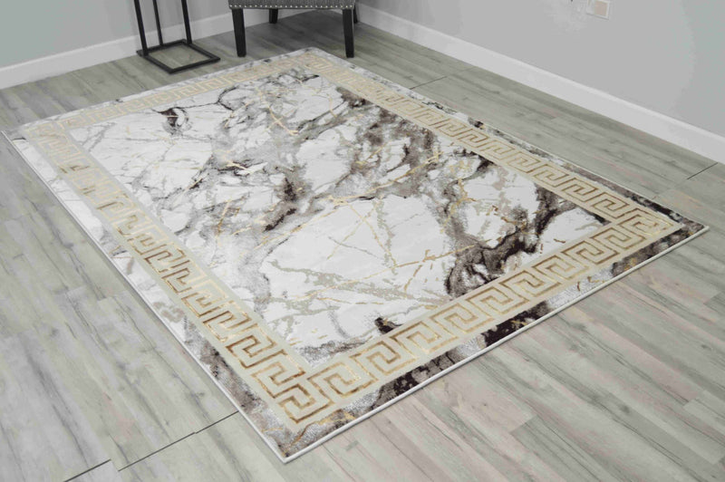 MARBLE Rug Design 1042 Black 10x13 (9'2x12'5")"