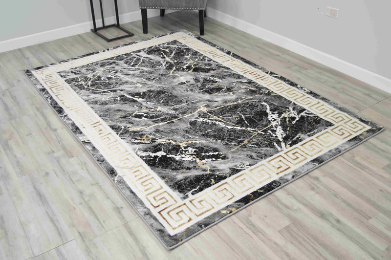 MARBLE Rug Design 1042 Grey 8x11 (7'8x10'8")"