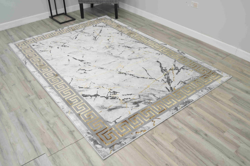 MARBLE Rug Design 1042 Gold 8x11 (7'8x10'8")"
