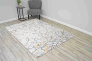 MARBLE Rug Design 1044 Grey 2x8 Runner (2'6x7'9")"