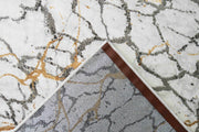 MARBLE Rug Design 1044 Grey 7 Foot Round (6'6x6'6" Round)"