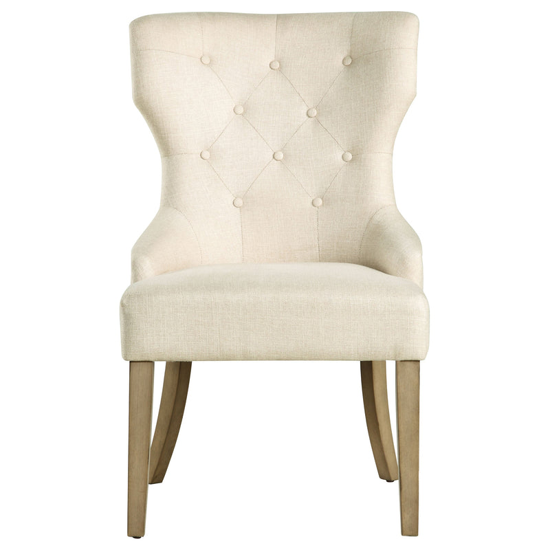 Silla de comedor tapizada con botones Baney