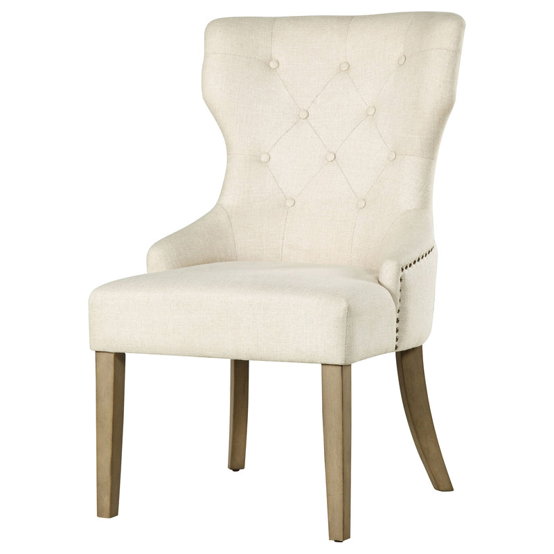 Silla de comedor tapizada con botones Baney